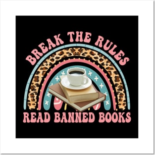 Retro Groovy Read Banned Books Break The Rules Gifts Posters and Art